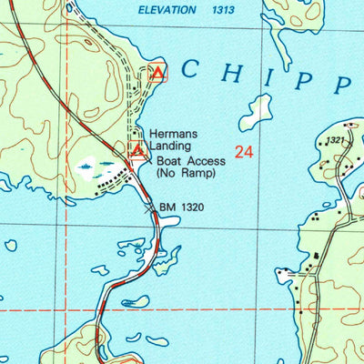 United States Geological Survey New Post, WI (2005, 24000-Scale) digital map