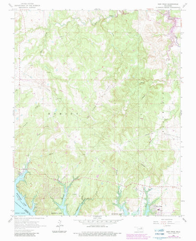 United States Geological Survey New Prue, OK (1966, 24000-Scale) digital map