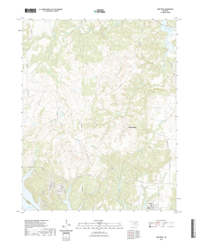 United States Geological Survey New Prue, OK (2022, 24000-Scale) digital map