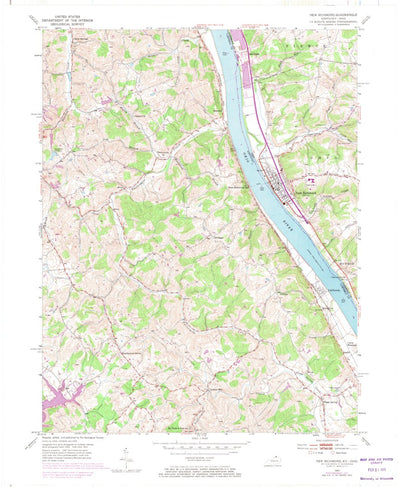 United States Geological Survey New Richmond, OH-KY (1953, 24000-Scale) digital map
