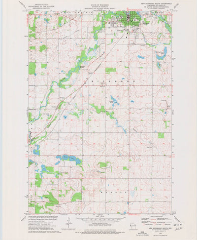 United States Geological Survey New Richmond South, WI (1974, 24000-Scale) digital map