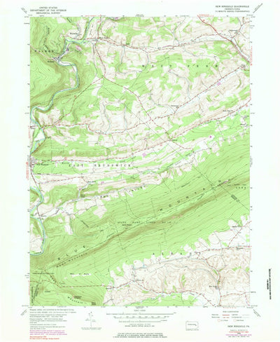 United States Geological Survey New Ringgold, PA (1956, 24000-Scale) digital map