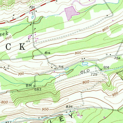United States Geological Survey New Ringgold, PA (1956, 24000-Scale) digital map