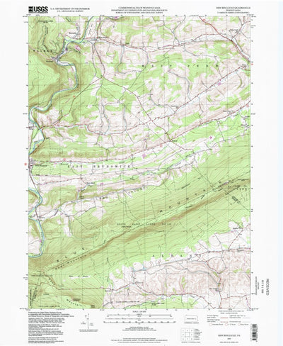 United States Geological Survey New Ringgold, PA (1997, 24000-Scale) digital map