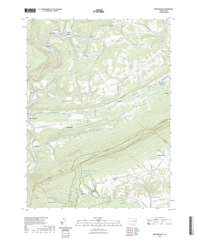United States Geological Survey New Ringgold, PA (2023, 24000-Scale) digital map