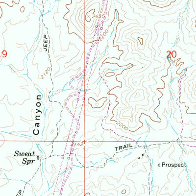 United States Geological Survey New River, AZ (1964, 24000-Scale) digital map