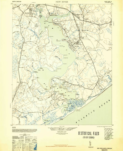 United States Geological Survey New River, NC (1948, 62500-Scale) digital map