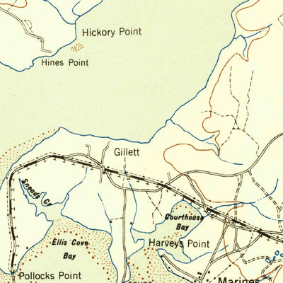 United States Geological Survey New River, NC (1948, 62500-Scale) digital map
