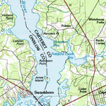 United States Geological Survey New River, NC (1991, 100000-Scale) digital map