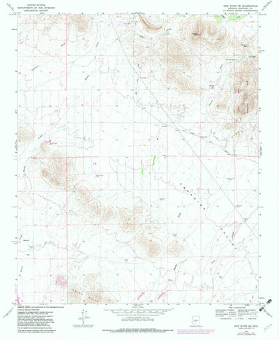 United States Geological Survey New River SE, AZ (1964, 24000-Scale) digital map
