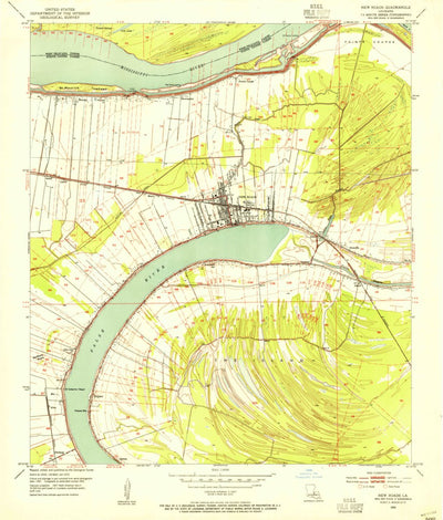 United States Geological Survey New Roads, LA (1953, 24000-Scale) digital map