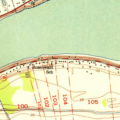 United States Geological Survey New Roads, LA (1953, 24000-Scale) digital map