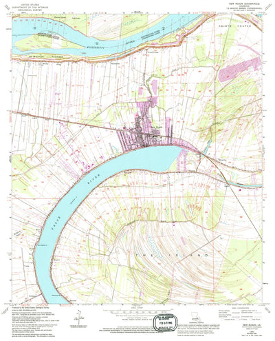 United States Geological Survey New Roads, LA (1962, 24000-Scale) digital map