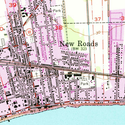 United States Geological Survey New Roads, LA (1962, 24000-Scale) digital map