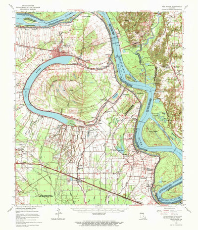 United States Geological Survey New Roads, LA (1963, 62500-Scale) digital map