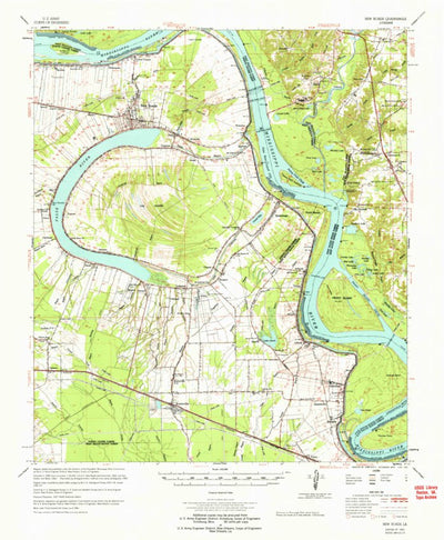 United States Geological Survey New Roads, LA (1965, 62500-Scale) digital map