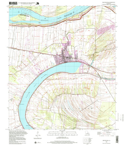 United States Geological Survey New Roads, LA (1996, 24000-Scale) digital map