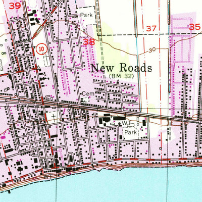 United States Geological Survey New Roads, LA (1996, 24000-Scale) digital map