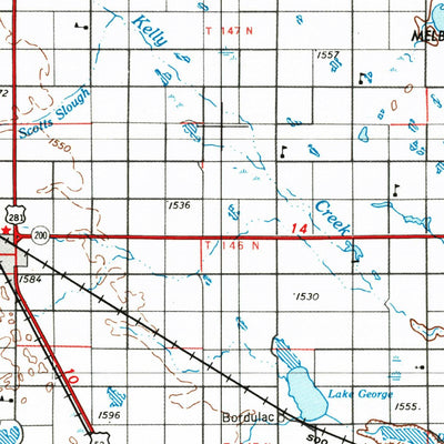 United States Geological Survey New Rockford, ND (1952, 250000-Scale) digital map
