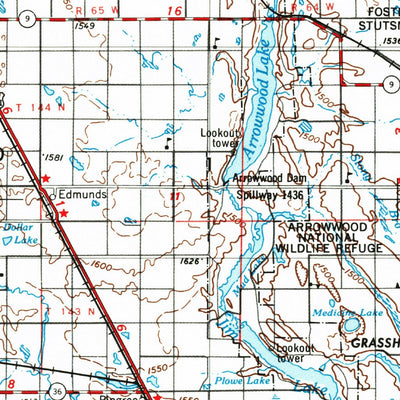 United States Geological Survey New Rockford, ND (1952, 250000-Scale) digital map