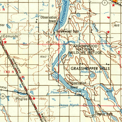 United States Geological Survey New Rockford, ND (1956, 250000-Scale) digital map