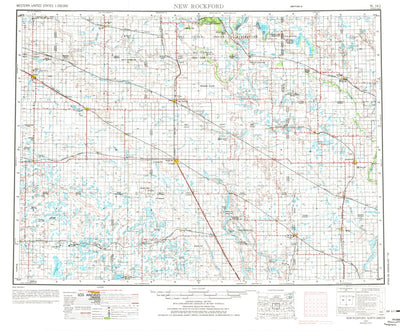 United States Geological Survey New Rockford, ND (1971, 250000-Scale) digital map