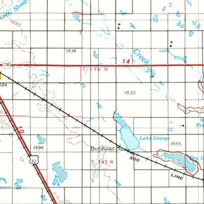 United States Geological Survey New Rockford, ND (1971, 250000-Scale) digital map