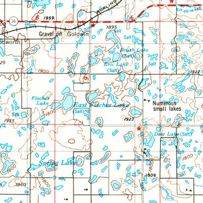 United States Geological Survey New Rockford, ND (1971, 250000-Scale) digital map