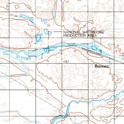 United States Geological Survey New Rockford, ND (1981, 100000-Scale) digital map