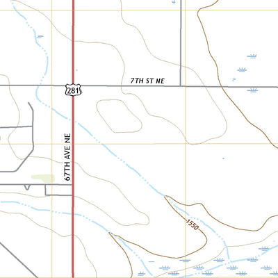United States Geological Survey New Rockford SE, ND (2020, 24000-Scale) digital map