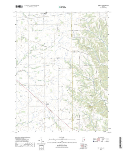 United States Geological Survey New Salem, IN (2022, 24000-Scale) digital map