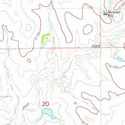 United States Geological Survey New Salem NE, ND (1970, 24000-Scale) digital map