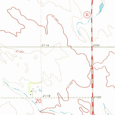 United States Geological Survey New Salem NW, ND (1970, 24000-Scale) digital map