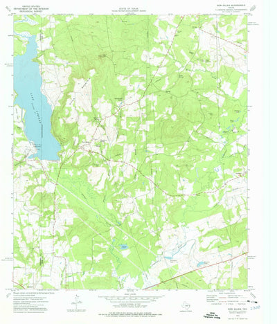 United States Geological Survey New Salem, TX (1973, 24000-Scale) digital map