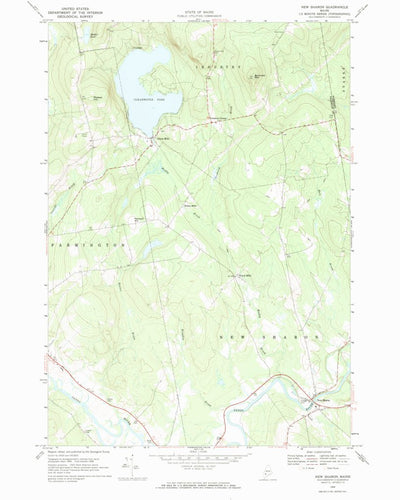United States Geological Survey New Sharon, ME (1968, 24000-Scale) digital map