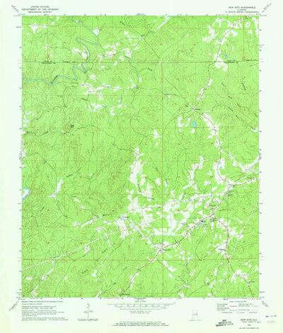 United States Geological Survey New Site, AL (1969, 24000-Scale) digital map