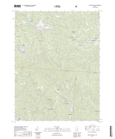 United States Geological Survey New Straitsville, OH (2023, 24000-Scale) digital map