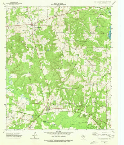 United States Geological Survey New Summerfield, TX (1973, 24000-Scale) digital map