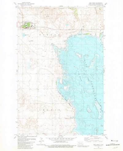 United States Geological Survey New Town, ND (1981, 24000-Scale) digital map