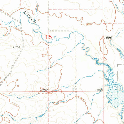 United States Geological Survey New Town SW, ND (1967, 24000-Scale) digital map