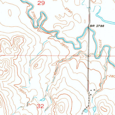 United States Geological Survey New Underwood NW, SD (1953, 24000-Scale) digital map