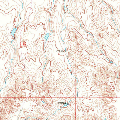 United States Geological Survey New Underwood, SD (1953, 24000-Scale) digital map