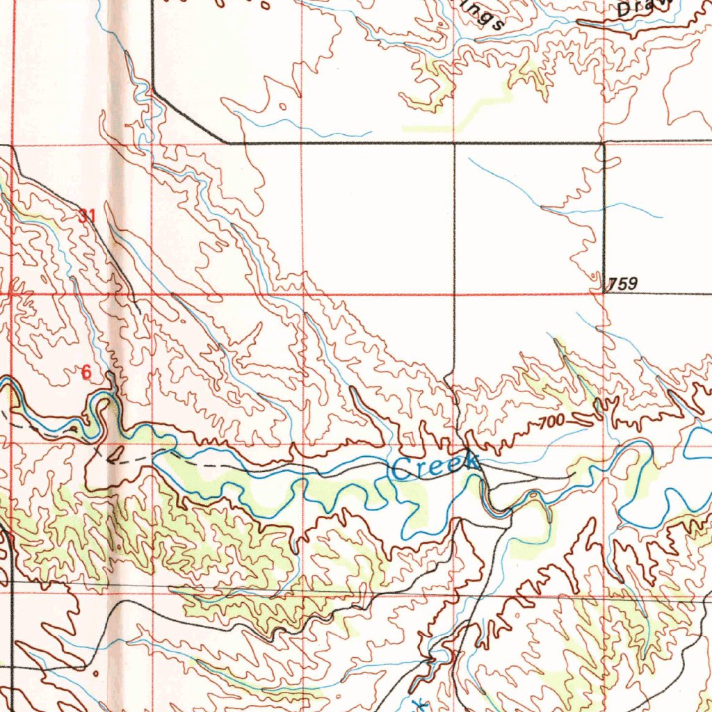 New Underwood, SD (1984, 100000-Scale) Map by United States Geological ...