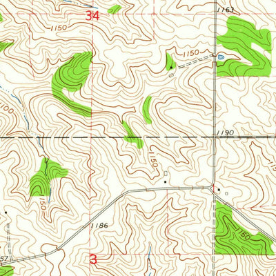United States Geological Survey New Vienna, IA (1962, 24000-Scale) digital map
