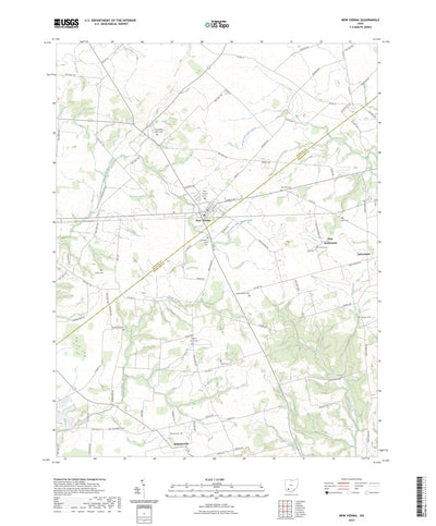 United States Geological Survey New Vienna, OH (2023, 24000-Scale) digital map