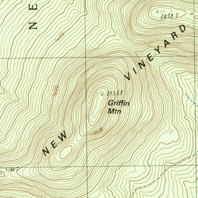 United States Geological Survey New Vineyard, ME (1989, 24000-Scale) digital map