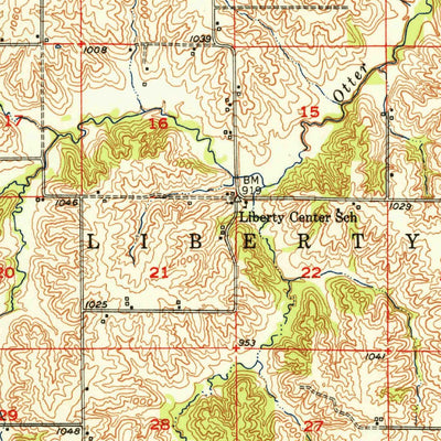 United States Geological Survey New Virginia, IA (1952, 62500-Scale) digital map