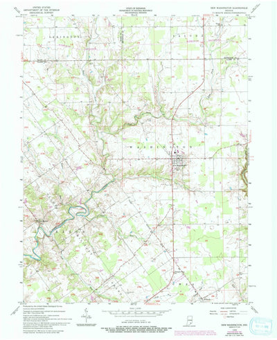 United States Geological Survey New Washington, IN (1956, 24000-Scale) digital map