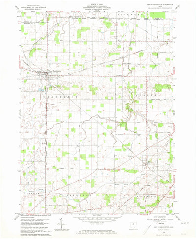 United States Geological Survey New Washington, OH (1960, 24000-Scale) digital map