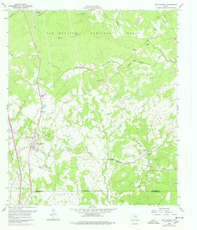 United States Geological Survey New Waverly, TX (1960, 24000-Scale) digital map